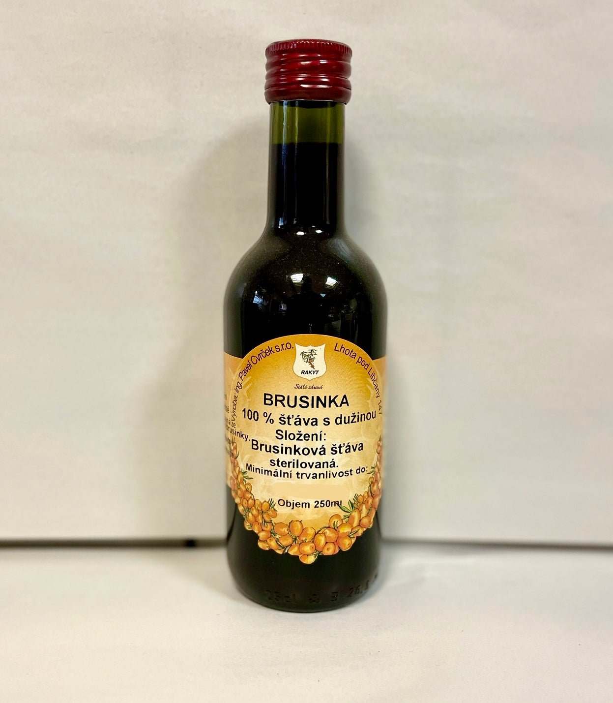 Rakytník Brusinka 100% šťáva (250 ml)